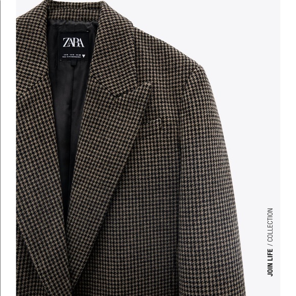 Zara Houndstooth Blazer - Picture 8 of 10